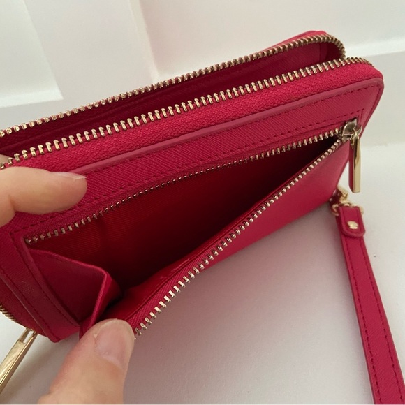 Danier Pink Leather Wristlet Wallet - Picture 5 of 10
